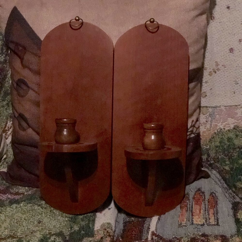 2 Vintage wall sconce/candle holders